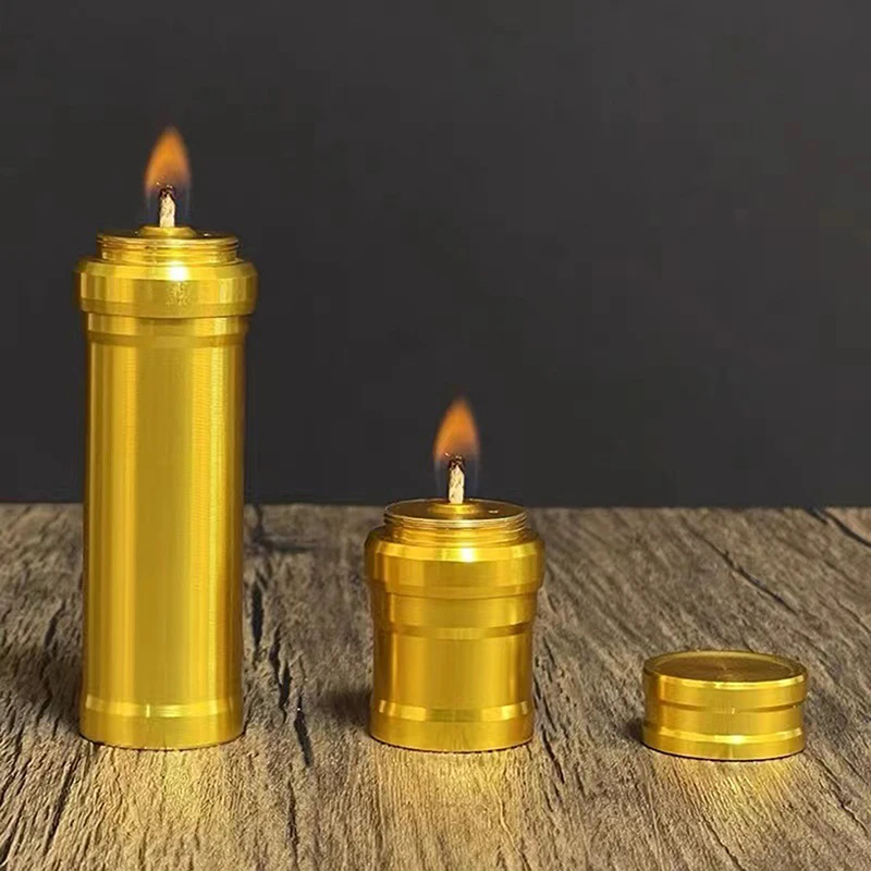 Portable Aluminum Alloy Mini Alcohol Lamp Laboratory Equipment Heating Liquid Stove Home Lighting Outdoor Garden Camping thumbnail 2