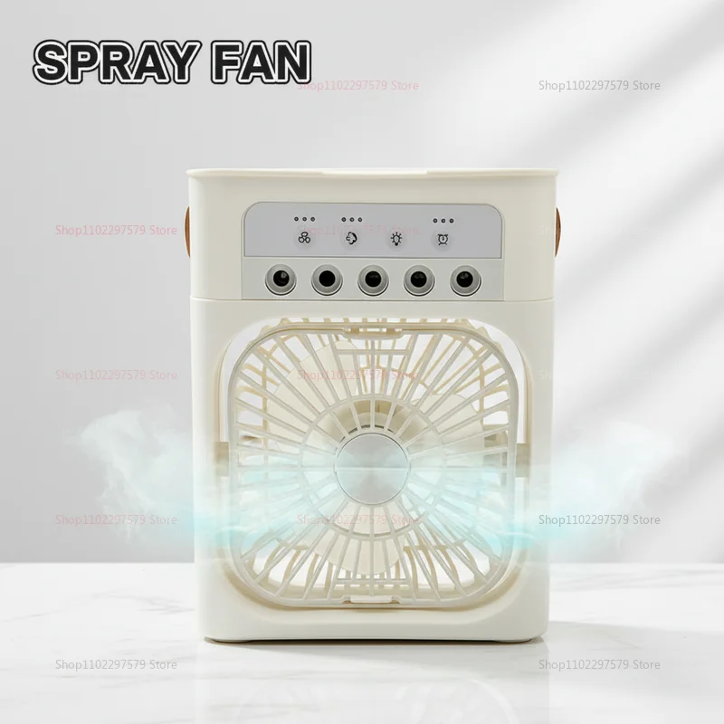 3 in 1 Portable Air Cooler Fan Humidifier Night Light USB Mist Maker Mini Air Conditioner for Bedroom Office Home Appliance thumbnail 6