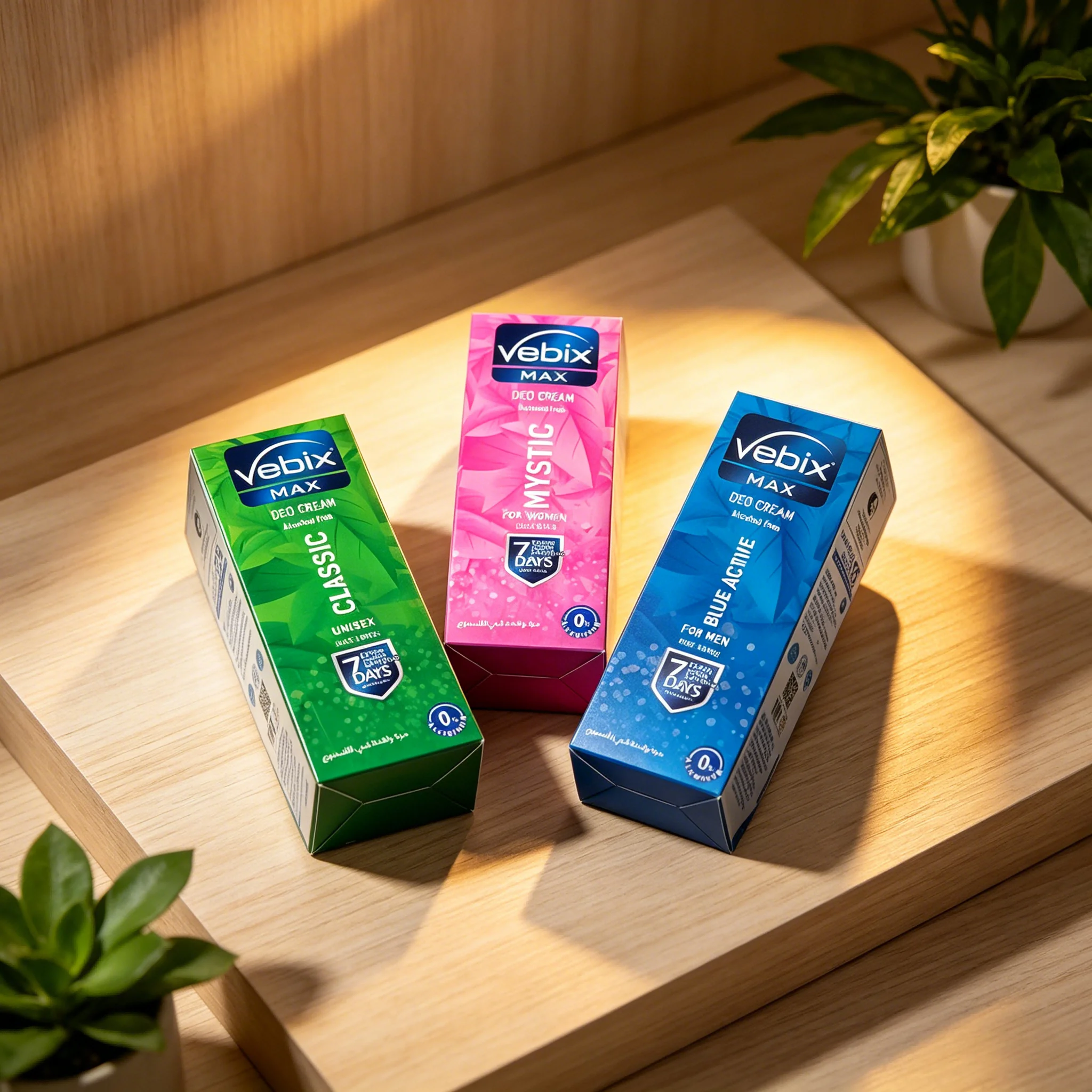 25ml Vebix Max Blue Active Lotion, Long-Lasting Moisturizer, Prevents Sweat & Odor, Classic Mystic Scent thumbnail 2