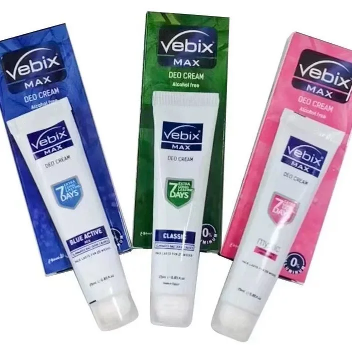 25ml Vebix Max Blue Active Lotion, Long-Lasting Moisturizer, Prevents Sweat & Odor, Classic Mystic Scent