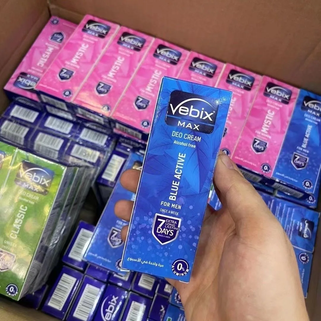 25ml Vebix Max Blue Active Lotion, Long-Lasting Moisturizer, Prevents Sweat & Odor, Classic Mystic Scent thumbnail 4