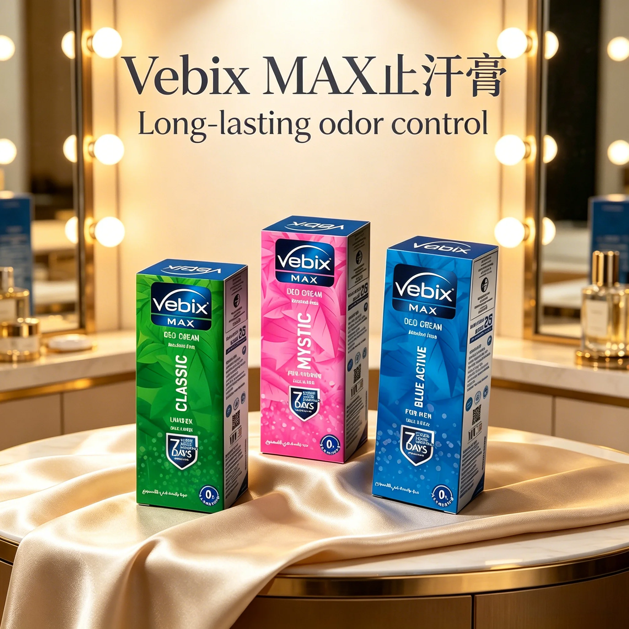 25ml Vebix Max Blue Active Lotion, Long-Lasting Moisturizer, Prevents Sweat & Odor, Classic Mystic Scent thumbnail 3