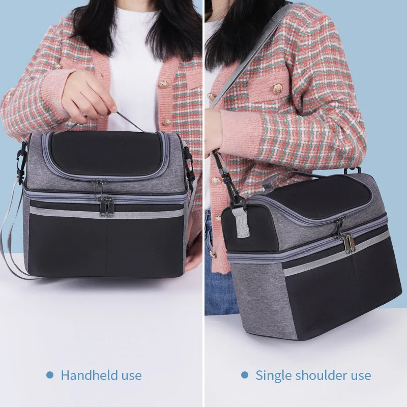 2026Multifunction Oxford Large Capacity Cooler Bag Waterproof Portable Zipper Thermal Lunch Bags for Outdoor Picnic Food Storage thumbnail 3