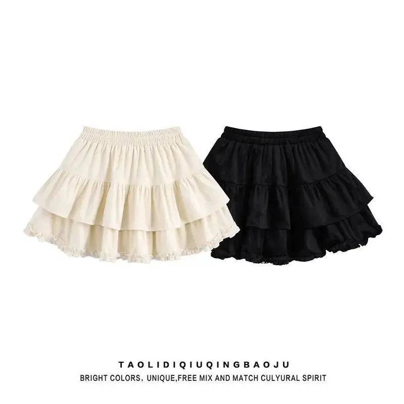 1pcs Girls Pleated Cake Skirts Children Elastic Infant Babys Ruffle A-line Skirts Kids Bubble Skirt New Toddler Princess Clothes thumbnail 4