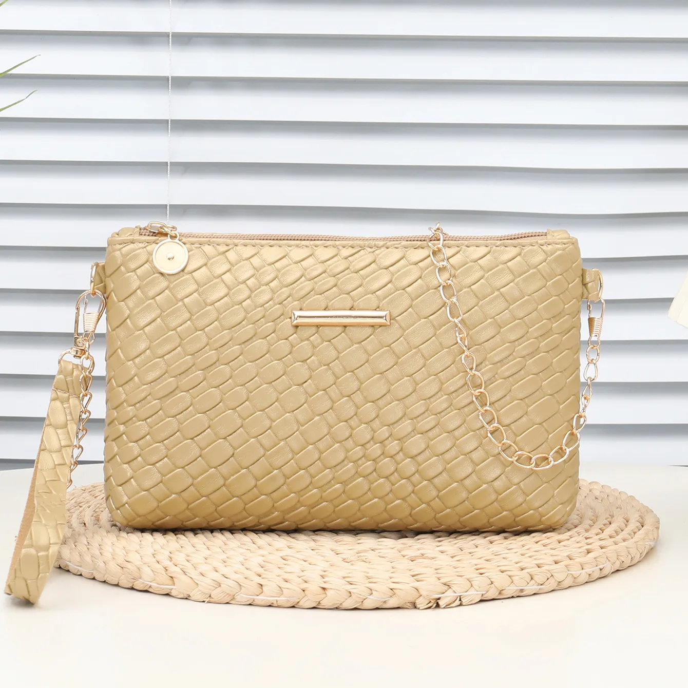 New Women's Crossbody Bag Fashion PU Leather Shoulder Bag Phone Bag Multi-functional Wallet with Chain Strap Wristlet Coin Purse thumbnail 5
