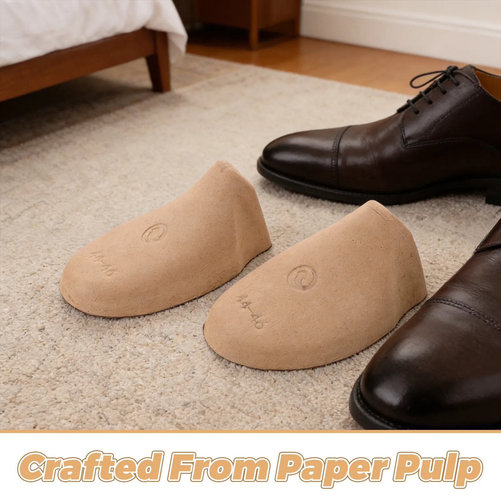 20 Pairs Shoe Trees Paper Pulp Boot Inserts Anti-Crease Shoe Shaper Holders for Men Women Sneakers Eu 41-43 Us 10.5-12.5 Uk thumbnail 3