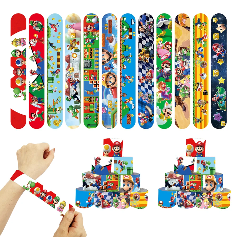 Plumber Brothers Birthday Party Favors Gifts Stamps Slap Bracelet Keychain Gift Bag Balloon Kids Party Supplies Toys Baby Shower thumbnail 6