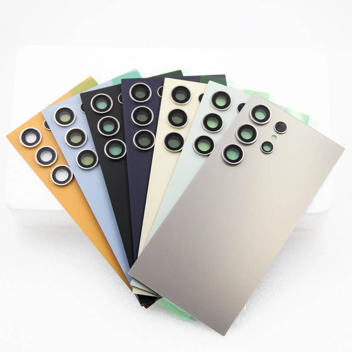 S24 Ultra Glass Battery Cover Rear Door Housing Panel Case Camera Lens Parts For Samsung For S24U Battery Cover thumbnail 3