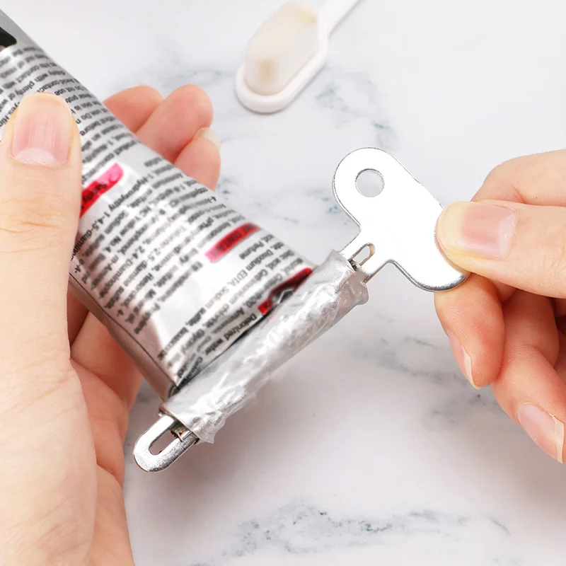 Stainless Steel Toothpaste Tube Squeezer, Manual Toothpaste Dispenser, Bathroom Accessories Metal Tube Wringer No Power Required thumbnail 4