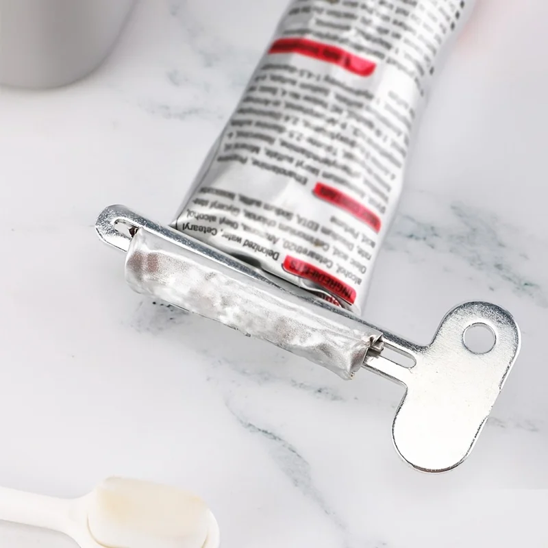 Stainless Steel Toothpaste Tube Squeezer, Manual Toothpaste Dispenser, Bathroom Accessories Metal Tube Wringer No Power Required thumbnail 5