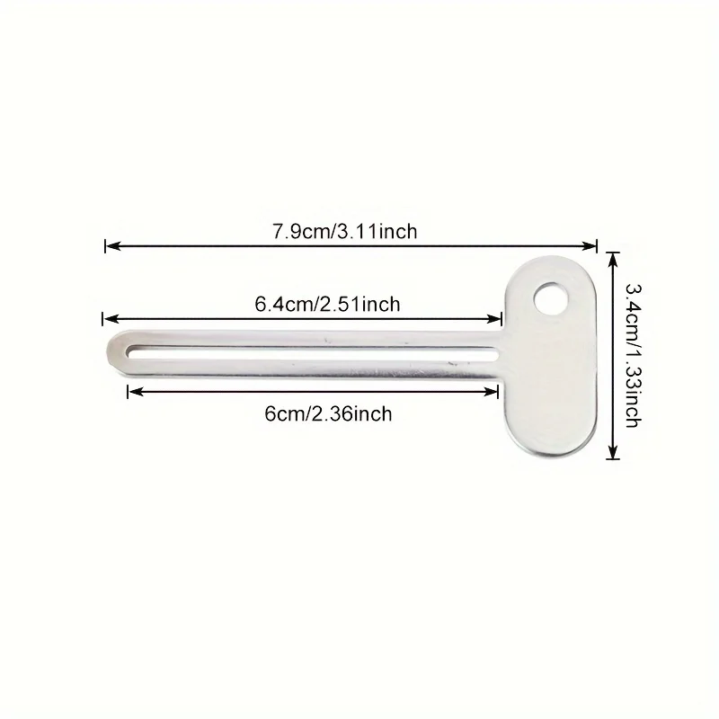 Stainless Steel Toothpaste Tube Squeezer, Manual Toothpaste Dispenser, Bathroom Accessories Metal Tube Wringer No Power Required thumbnail 6