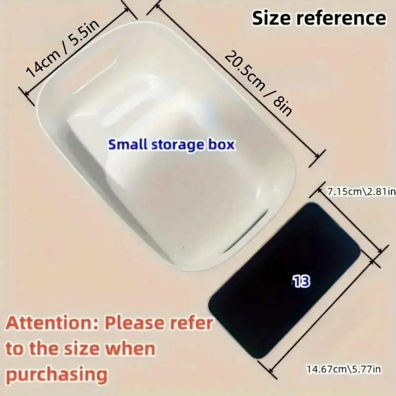 10pcs Large Capacity Storage Box with Cover Household Plastic Toy Storage Basket Snack Sundries Storage Box Desktop Organizer thumbnail 5