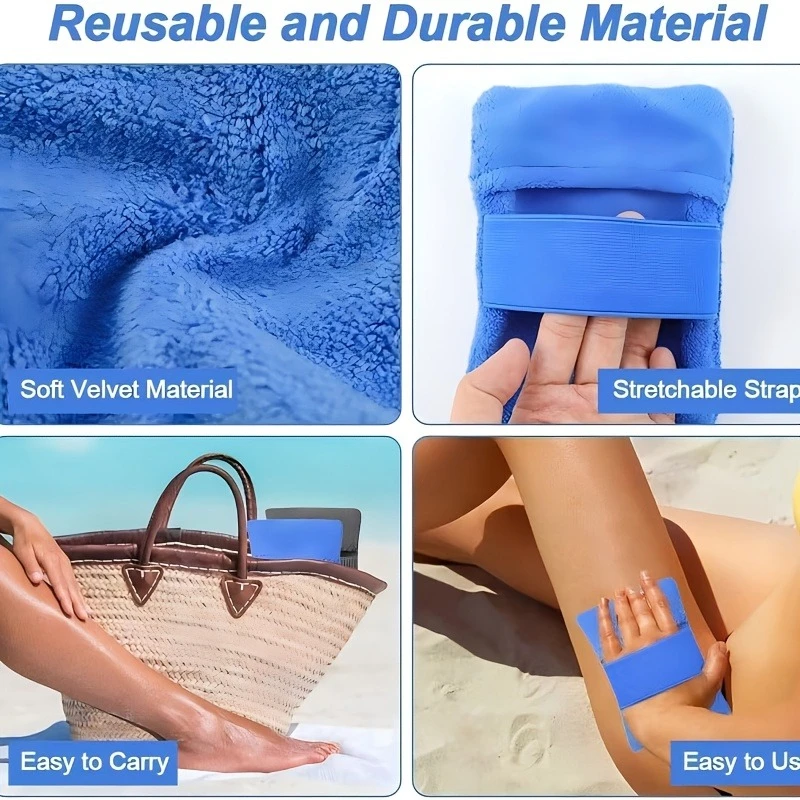 1pc Beach Sand Removal Tools Including Sand Bags Outdoor Gloves and Brushes for Cleaning Sand thumbnail 4