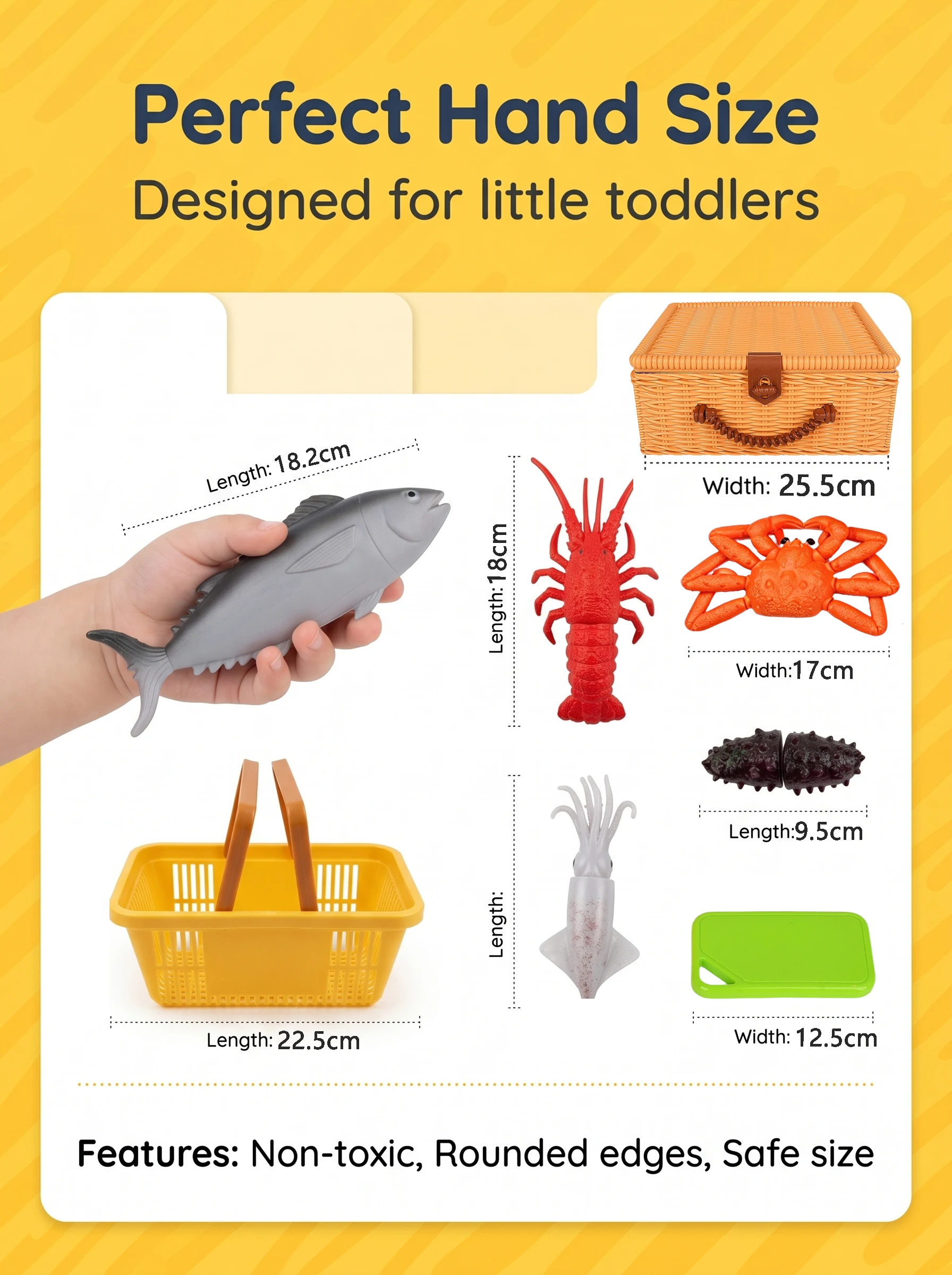 Cutting Play Food Toys Kitchen Set Pretend Play Simulate Seafood Lobster Crab Model for Toddler Educational Toys Gift for Girls thumbnail 6
