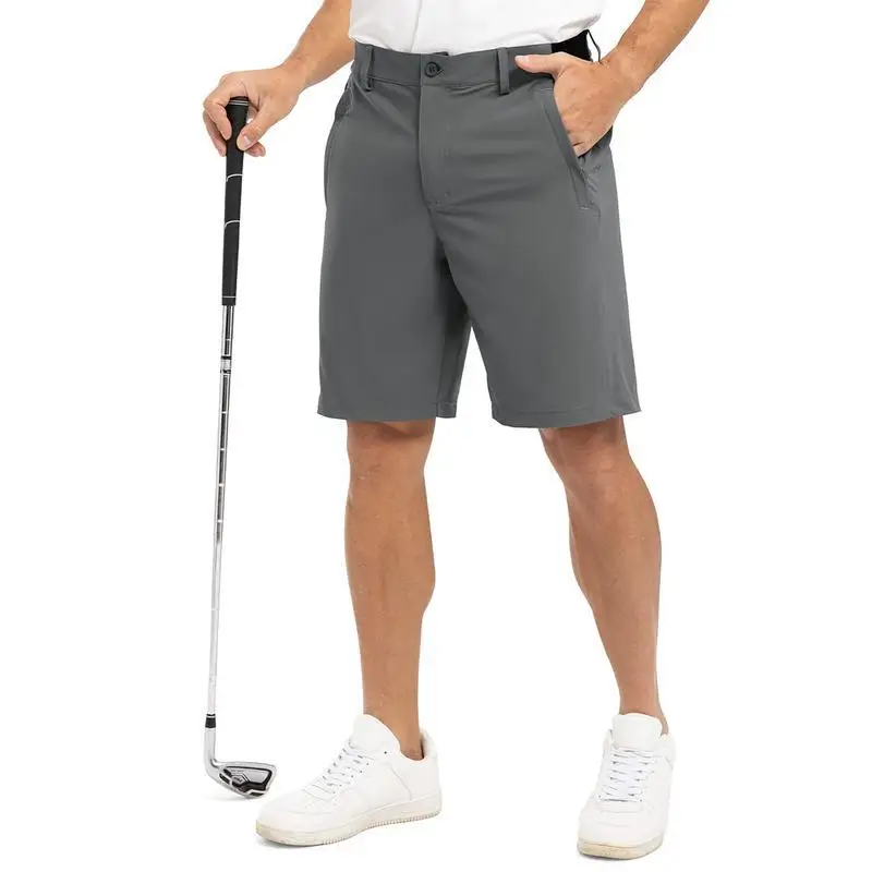 2021 New Summer 100% Cotton Solid Shorts Men High Quality Casual Business Social Elastic Waist Men Shorts 10 Colors Beach Shorts thumbnail 5