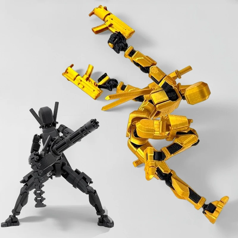 T13 Titan 13 Action Figure Set Robot Action Figure 3D Printed Robo 13 Action Fidget Toys For Collectors Desktop Decorations thumbnail 2