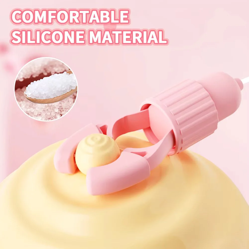 Nipple Clip Vibrating Breast Massage Female Tongue Licking Sucking Vibrator Clitoris Stimulator Adult Female Sex Toys thumbnail 5