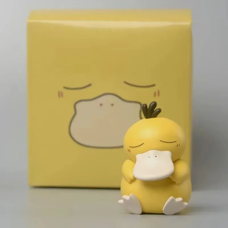 Kawaii Anime Pokemon Psyduck Psykokwak Gonbe Snorlax Sleeping Ver. PVC Action Figure Game Statue Collectible Model Toys Doll thumbnail 6