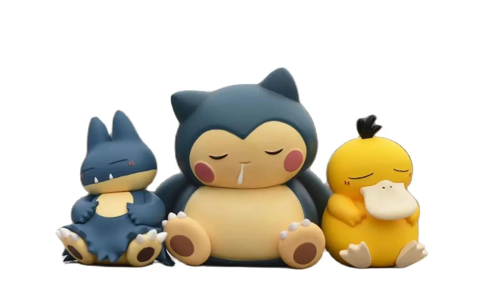 Kawaii Anime Pokemon Psyduck Psykokwak Gonbe Snorlax Sleeping Ver. PVC Action Figure Game Statue Collectible Model Toys Doll thumbnail 2