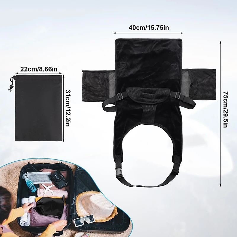 ✰✪Kids Airplane Seat Extender Foldable Flying Bed Portable Comfort Toddler Travel Bed Car Sleep Crib Car Interior Accessories thumbnail 5