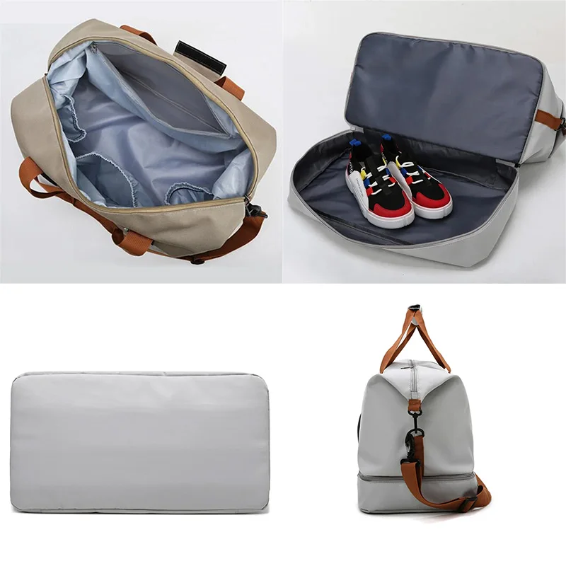 Expandable Duffle Bag Traveling Dry Wet Separation Luggage Bag Portable Weekend Bags Waterproof Fitness Gym Bag With Shoes Pack thumbnail 5