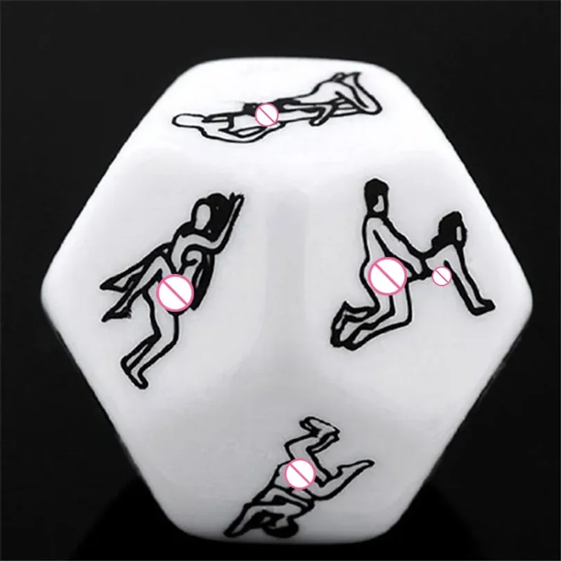 12 Sides Sexy Funny Dice Party Gifts Cubes Adults Love Humour Gambling Sex Romance Erotic Kama Sutra Craps Sexy Games Dices Toys thumbnail 2