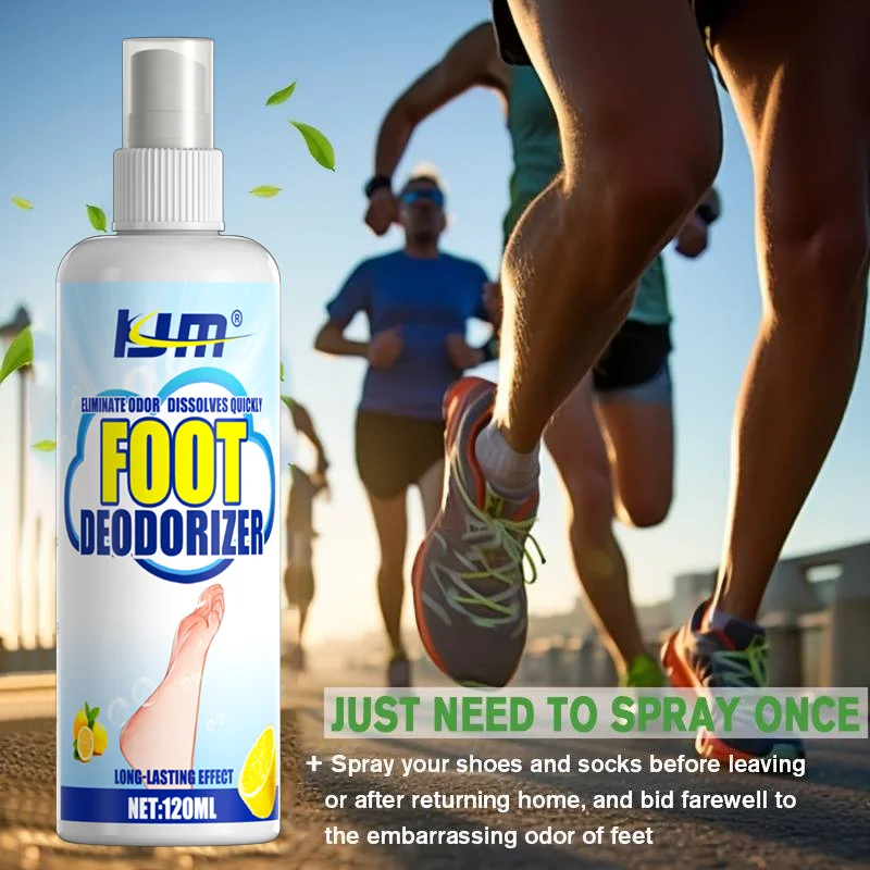 KJM 120ml Foot Deodorizer Spray - Quick Odor Eliminator for Shoes, Socks & Feet, Long-Lasting Fresh Scent thumbnail 5