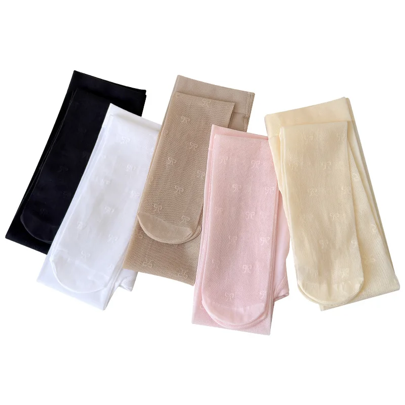 Girls Summer Thin Tights Bowknot Dancing Pantyhose thumbnail 4