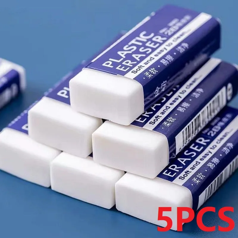5PCS Stationery Erasers Soft Rubber 2B Pencil Eraser Student Art Sketch Painting Correction Supplies School Stationery XXPC02 thumbnail 3