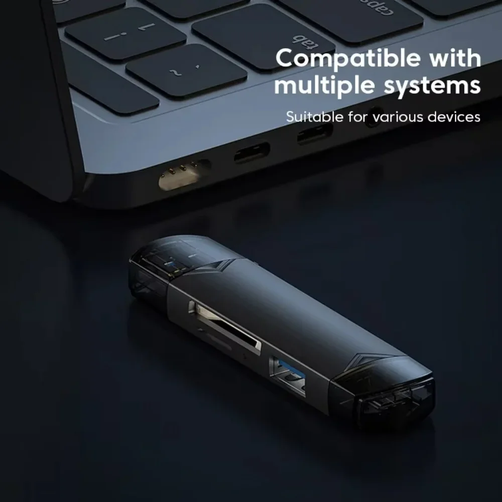 Multifunction USB 3.0 Type C Card Reader 6 in 1 OTG Adapter TF SD U Disk Memory Card Reader for Phone Laptop Computer thumbnail 6