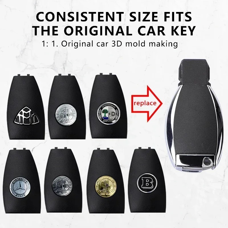 For Mercedes Benz Apple Tree AMG CLA GLA GLC GLE W204 W212 W220 W205 Key Case Rear Back Cover Key Shell Accessories