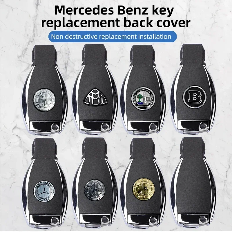 For Mercedes Benz Apple Tree AMG CLA GLA GLC GLE W204 W212 W220 W205 Key Case Rear Back Cover Key Shell Accessories thumbnail 3