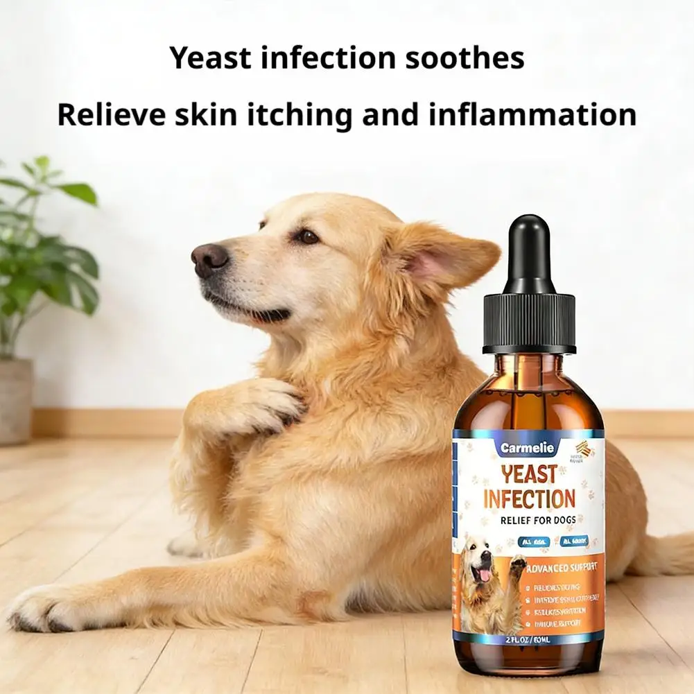 60ML Dog Pet Vitamin Drops Gentle Care Supplement To Maintain Healthy Coat and Skin Pet Ear Drops, Ear Cleansers thumbnail 2