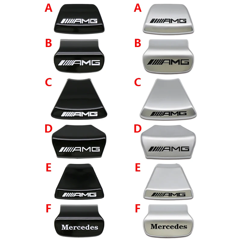 3D Car Steering Wheel Emblem Sticker Interior Badge Accessorie For Mercedes Benz AMG W205 W168 W108 AMG W176 W204 W212 GLC thumbnail 3