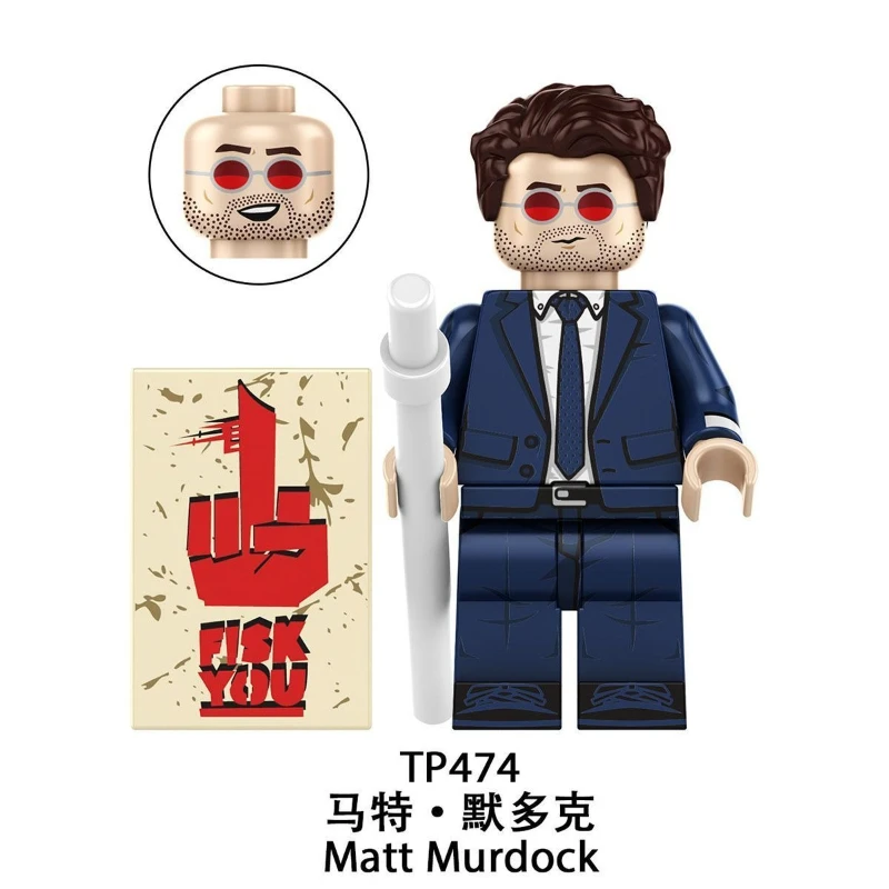 In Stock New Daredevil Mini Action Figure Model Building Blocks Classic Comic Version Super Hero Bricks Series Assembly Toy Set thumbnail 6