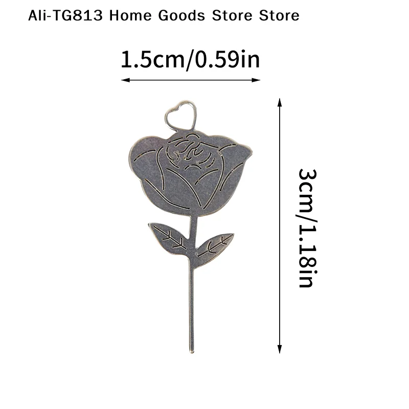 [TG813]2Pcs/Set Rose Shape Stainless Steel Needle for Smartphone Sim Tray Removal Eject Pin Key Tool Universal Thimble thumbnail 6