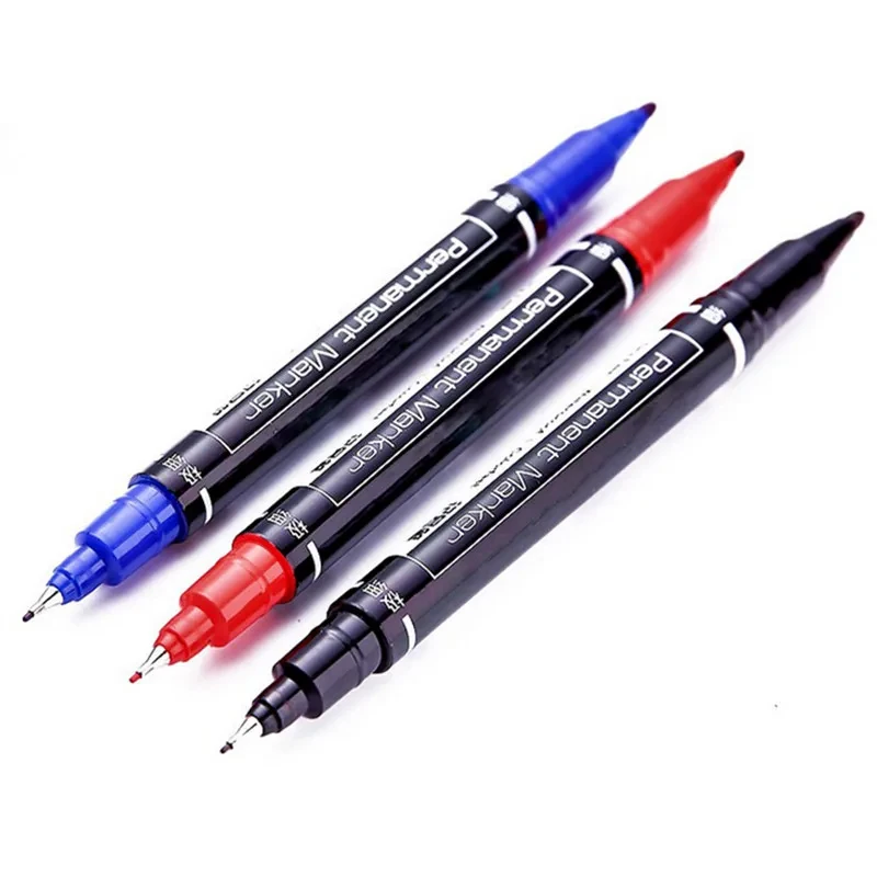 1/3Pcs Colour Two Nib Waterproof Ink Art Markers Permanent Student School Office Supplies Painting Pen