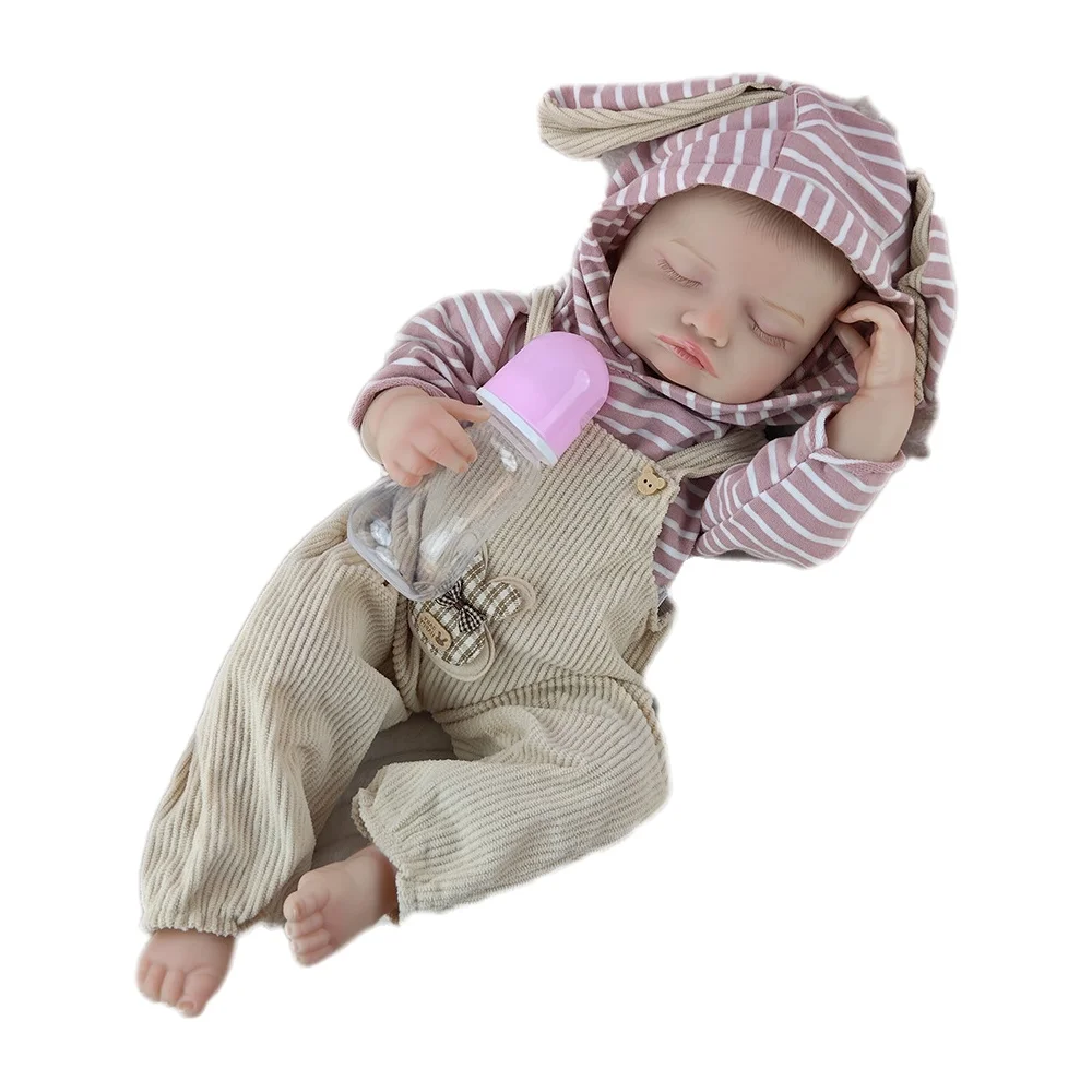 46cm Soft Vinyl Sleeping Baby Doll Bathable Reborn Doll Companion Toy Gift for Festivals Suitable for Teenage Girls thumbnail 6