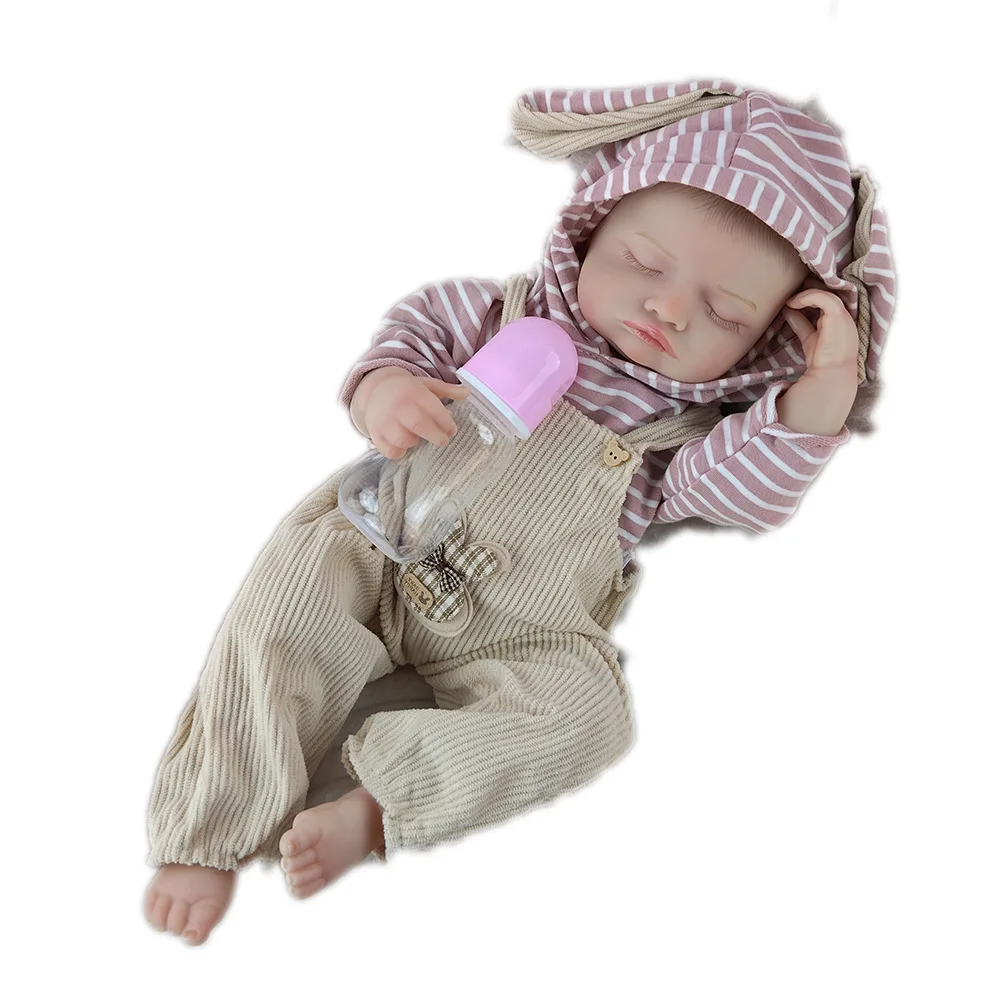 46cm Soft Vinyl Sleeping Baby Doll Bathable Reborn Doll Companion Toy Gift for Festivals Suitable for Teenage Girls thumbnail 5
