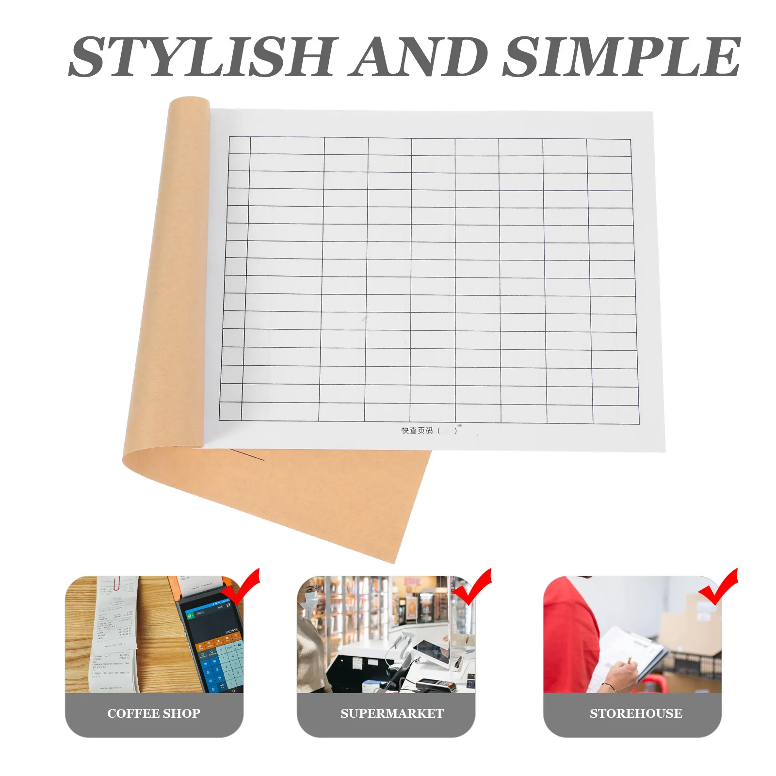 Blank Accounting Ledger Inventory Ledger Book for Financial Management Expense Tracking Business Record Keeping Notebook thumbnail 2