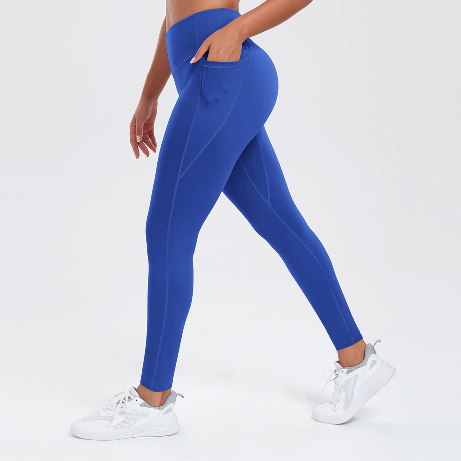 Women Yoga Pants with Pockets Butt Lifting Tummy Control Sports Leggings High Waist Fitness Tights Gym Clothing Sportswer thumbnail 6