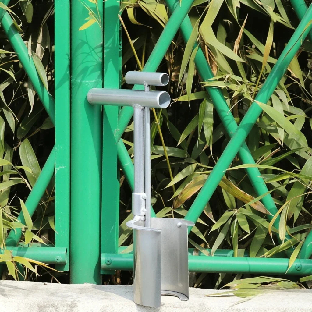 Stainless Steel Bulb Planter Tool Side Opening Transplanter Heavy Duty Soil Auger for Corn Vegetable Fruit Tree Garden Farming thumbnail 2
