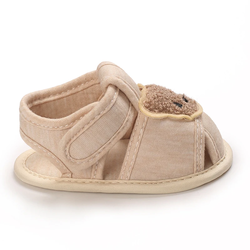 0-18M Adorable Cartoon Infant Cotton Sandals Non-slip Prewalker Shoes For Toddler Baby Boys And Girls thumbnail 5