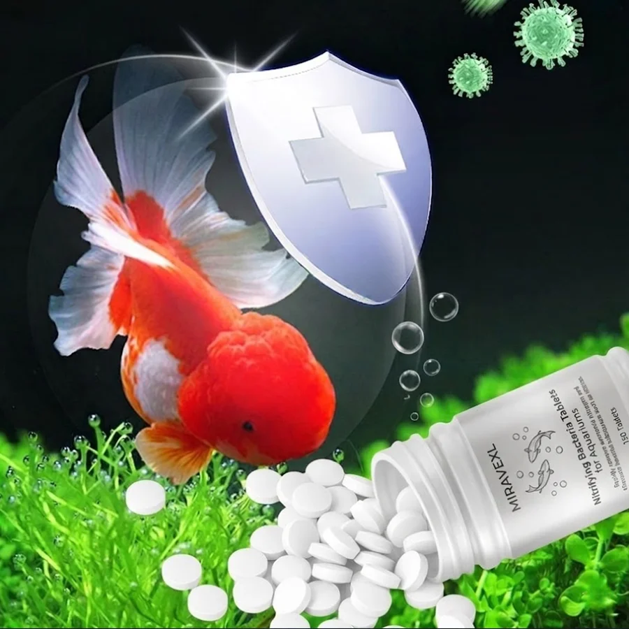 Nitrifying Bacteria Tablets 150 pcs for Aquarium Fish Tank Pond Water Purifier Clear Water Bio Filter Starter Cleaning Supplies thumbnail 6