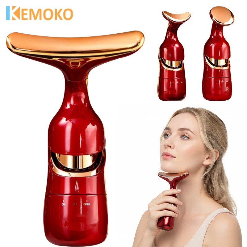 3 in 1 Facial Lifting Device Electric Massage Essence Import Home Use Beauty Instrument for Face Eye Neck Skin Rejuvenation