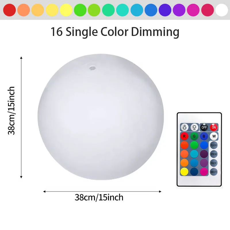 1/2 PCS Water Party LED Light Ball Outdoor Floating Changing Color Lights Suitable For Garden Beach Ball Pool Glow Toy With Pump thumbnail 4