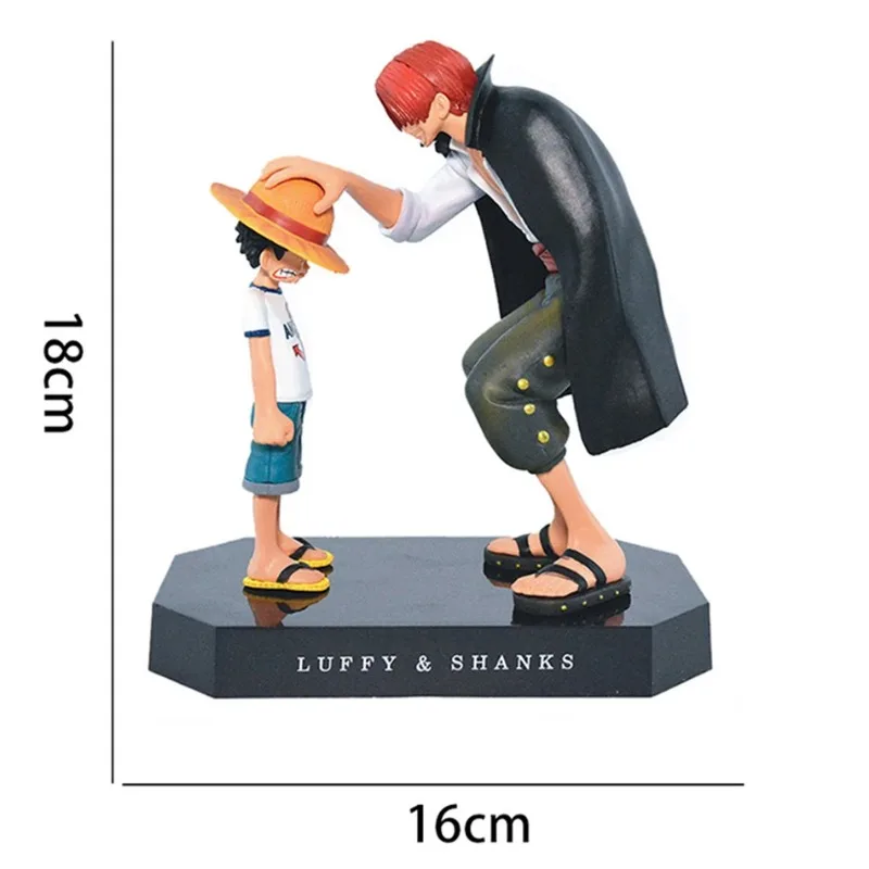 18cm One Piece Anime Figure Four Emperors Shanks Straw Hat Luffy Action Figure Sabo Ace Sanji Roronoa Zoro Figurine toy thumbnail 6