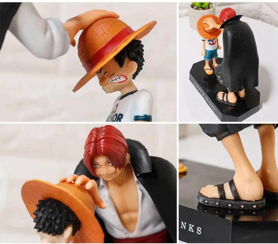 18cm One Piece Anime Figure Four Emperors Shanks Straw Hat Luffy Action Figure Sabo Ace Sanji Roronoa Zoro Figurine toy thumbnail 5