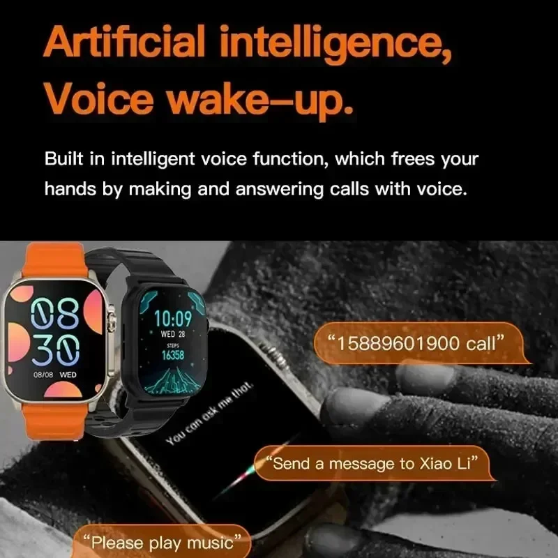 7 Watch Straps New S100 Ultra Smartwatch Amoled Circular Screen ECG Monitoring Reloj inteligente with Protective Case thumbnail 5