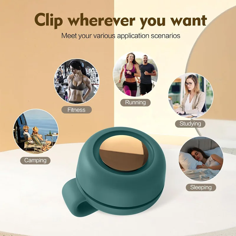 New USB charging small fan, waist mounted outdoor mini fan, small bladeless desktop handheld fan thumbnail 6